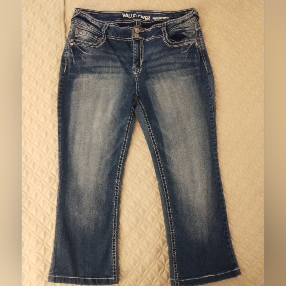 Wallflower‎ Luscious Curvy Fit Womens Jeans Bootcut Blue Wash Size 15